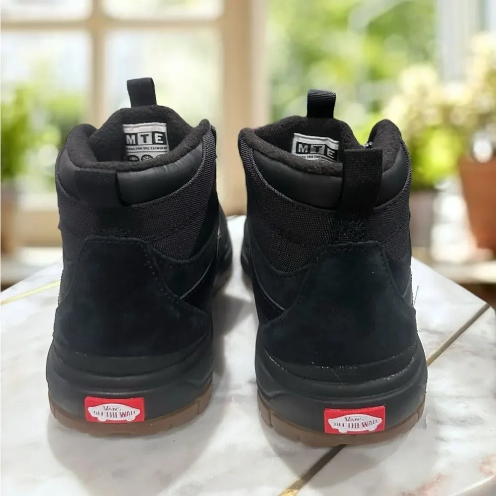 Vans MTE Black High-Top Athletic Shoes with Gum Outsole